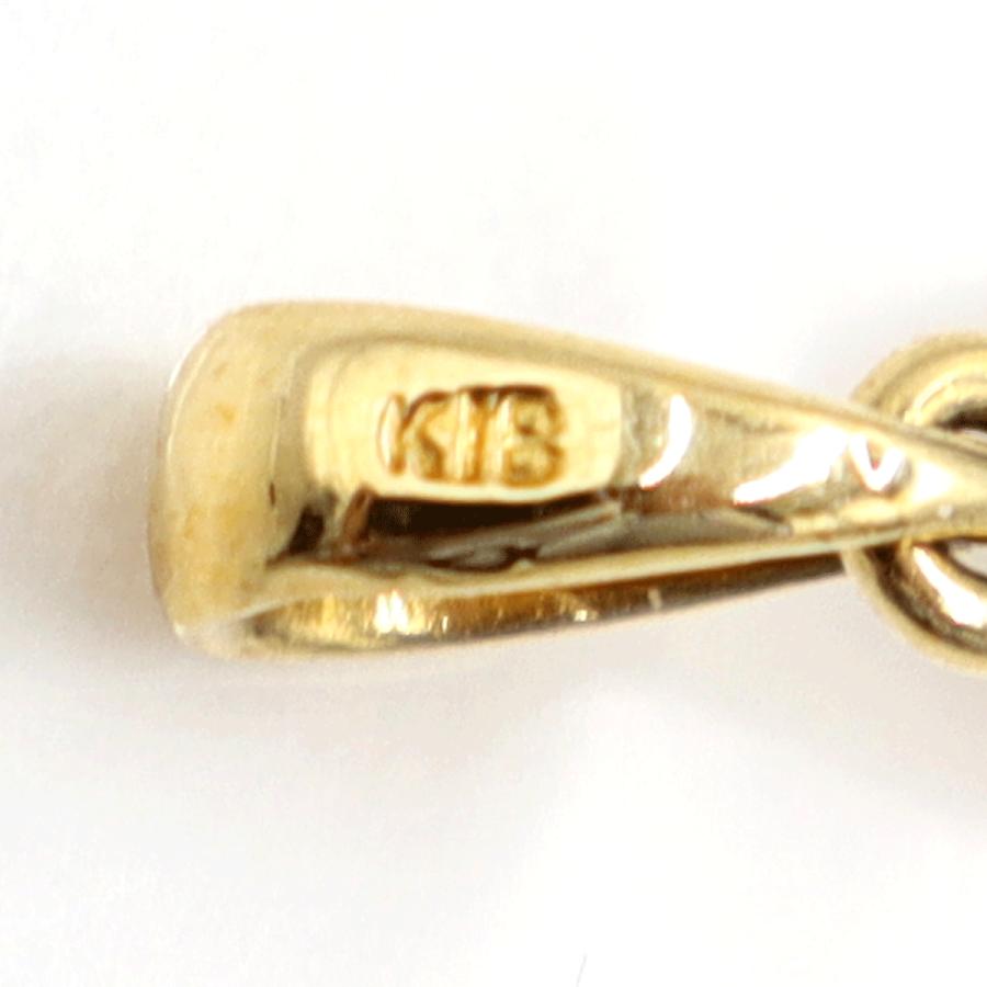 K18/Pt900ダイヤモンドペンダントトップ　D0.04ct　重量4.13ｇ(石の重量含む)（中古）