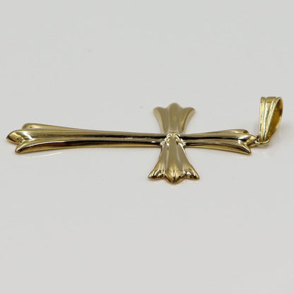 K18クロスペンダントトップ「十字架/クロス」　重量3.18ｇ　レディース（中古）