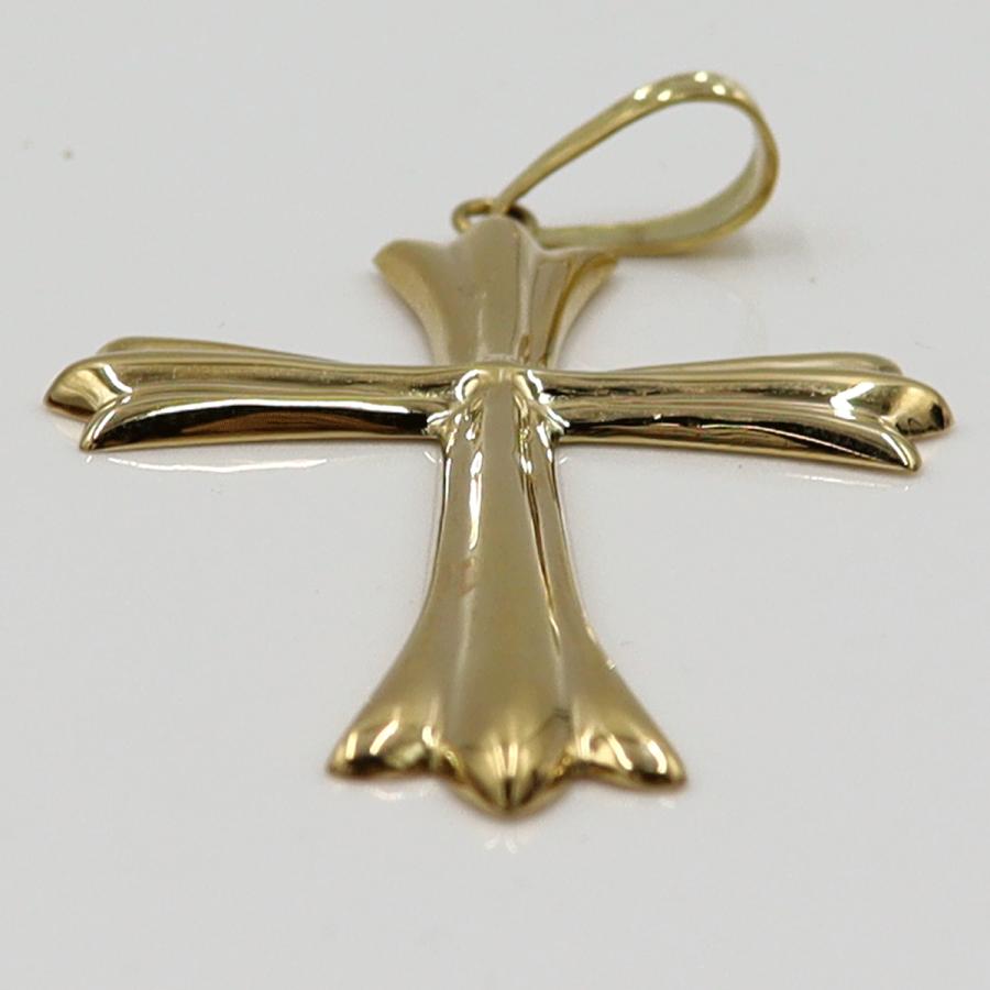 K18クロスペンダントトップ「十字架/クロス」　重量3.18ｇ　レディース（中古）