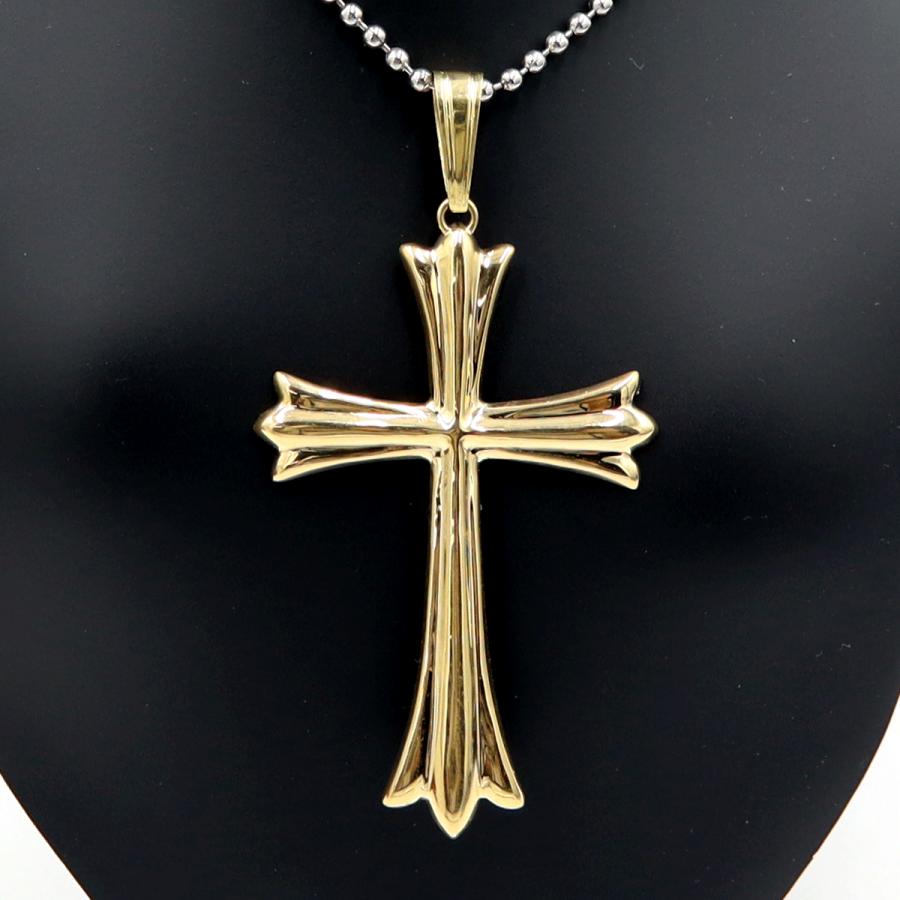 K18クロスペンダントトップ「十字架/クロス」　重量3.18ｇ　レディース（中古）