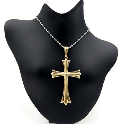 K18クロスペンダントトップ「十字架/クロス」　重量3.18ｇ　レディース（中古）