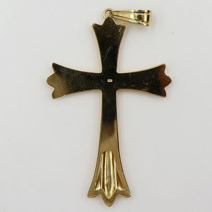 K18クロスペンダントトップ「十字架/クロス」　重量3.18ｇ　レディース（中古）