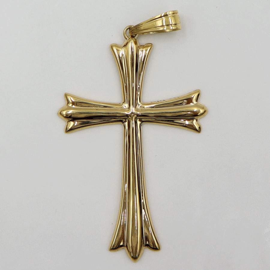 K18クロスペンダントトップ「十字架/クロス」　重量3.18ｇ　レディース（中古）