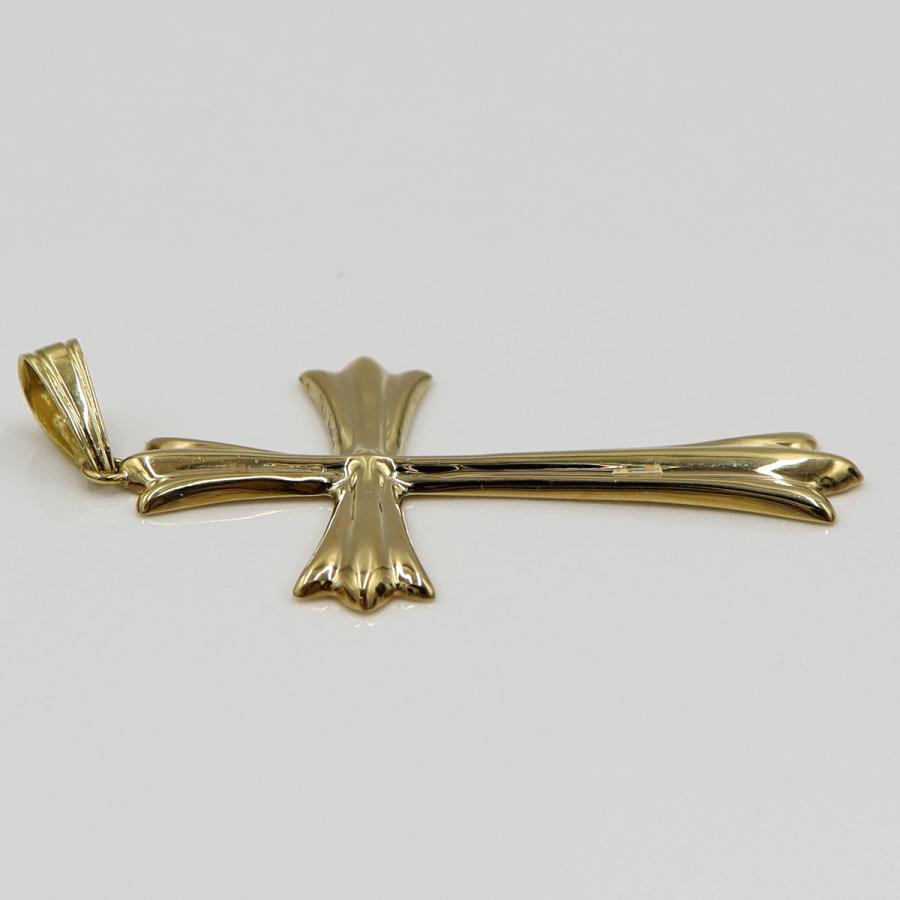 K18クロスペンダントトップ「十字架/クロス」　重量3.18ｇ　レディース（中古）