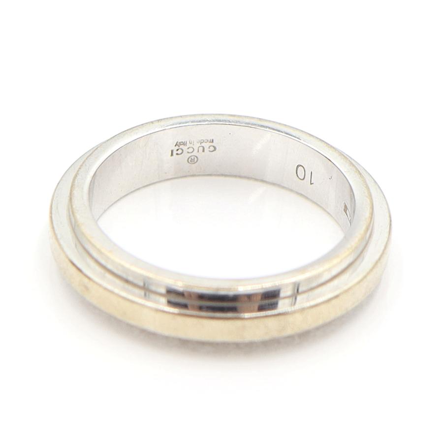 グッチ（GUCCI）750WGリング　リングサイズ10(9.5号)　重量6.03ｇ　指輪　ホワイトゴールド　レディース（中古）