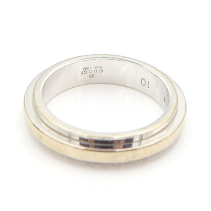 グッチ（GUCCI）750WGリング　リングサイズ10(9.5号)　重量6.03ｇ　指輪　ホワイトゴールド　レディース（中古）