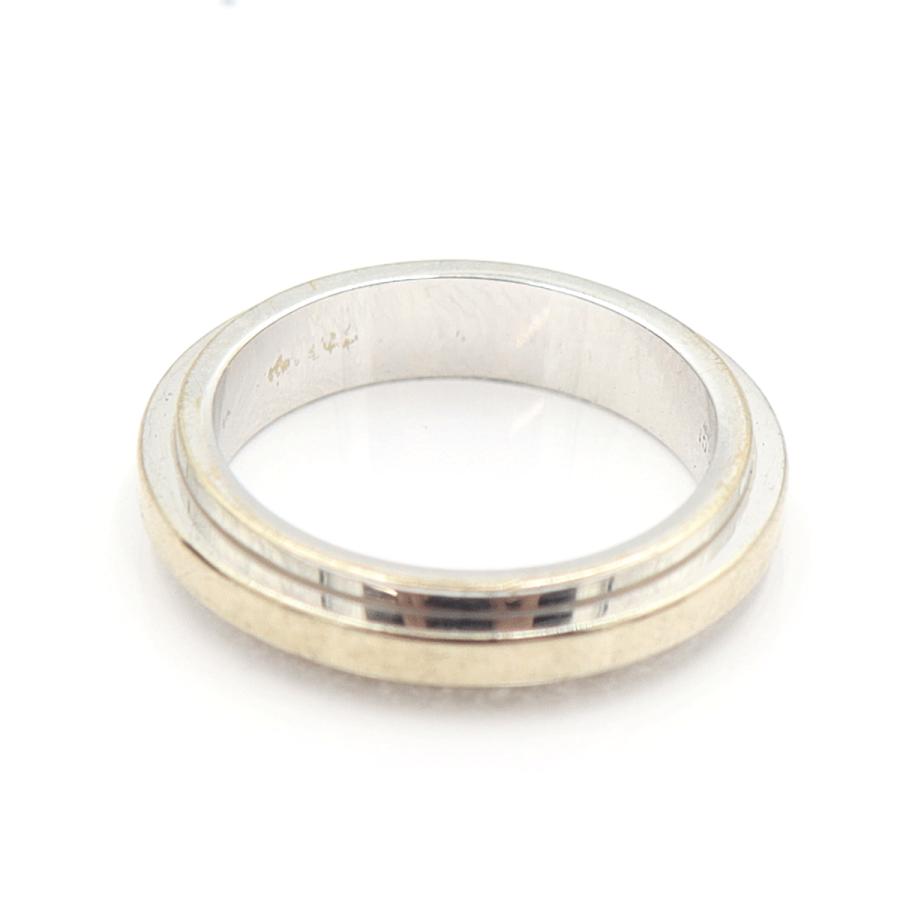 グッチ（GUCCI）750WGリング　リングサイズ10(9.5号)　重量6.03ｇ　指輪　ホワイトゴールド　レディース（中古）