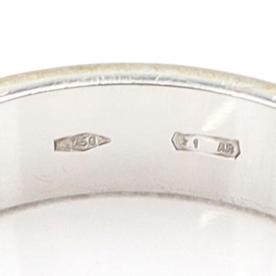 グッチ（GUCCI）750WGリング　リングサイズ10(9.5号)　重量6.03ｇ　指輪　ホワイトゴールド　レディース（中古）