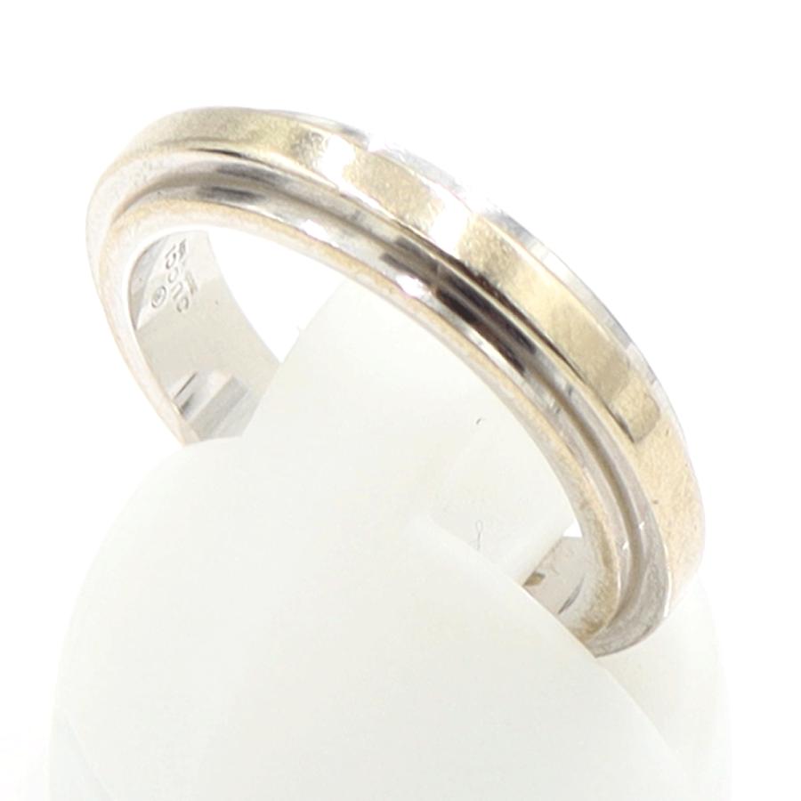 グッチ（GUCCI）750WGリング　リングサイズ10(9.5号)　重量6.03ｇ　指輪　ホワイトゴールド　レディース（中古）