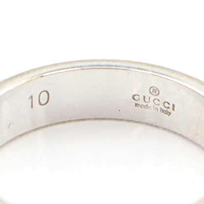 グッチ（GUCCI）750WGリング　リングサイズ10(9.5号)　重量6.03ｇ　指輪　ホワイトゴールド　レディース（中古）