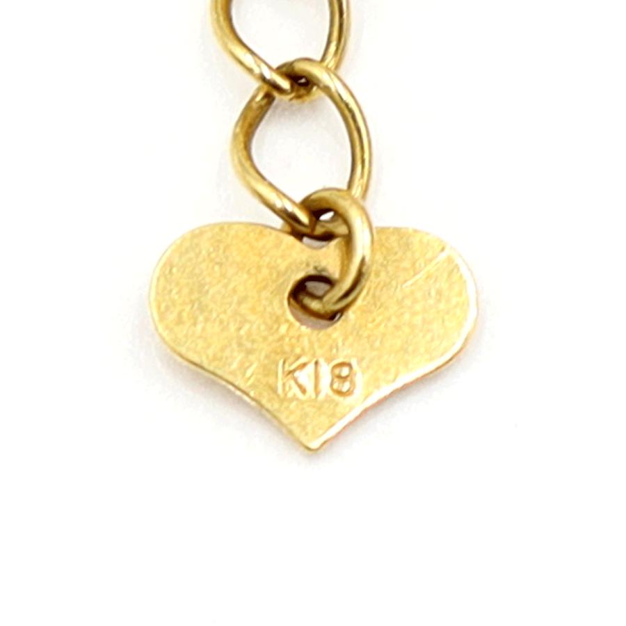 K18ダイヤモンドブレスレット　D0.15ct　長さ14.5cm〜17.5cm　重量1.30ｇ(石の重量含む)（中古）