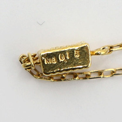 K18ダイヤモンドブレスレット　D0.15ct　長さ14.5cm〜17.5cm　重量1.30ｇ(石の重量含む)（中古）