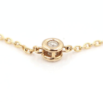 K18ダイヤモンドブレスレット　D0.30ct　長さ16.5cm〜19.5cm　重量2.04ｇ(石の重量含む)（中古）