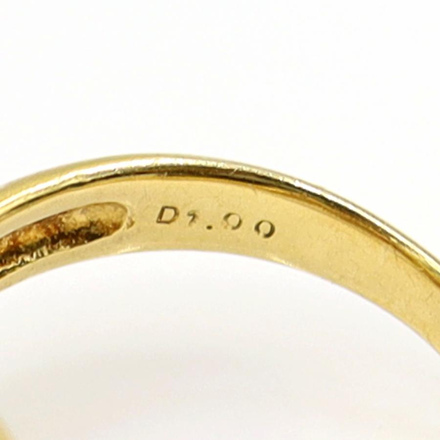 K18ルビーダイヤリング「フラワー」　R0.60ct　D1.00ct　サイズ11号　重量4.75ｇ(石の重量含む)　レディース(中古)