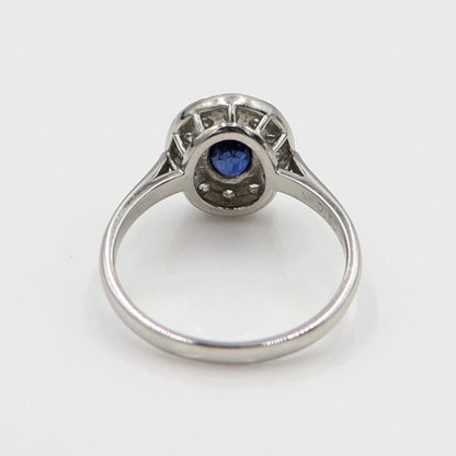 Pt900サファイアリング　S0.50ct　D0.35ct　サイズ13号　重量4.66ｇ(石の重量含む)　レディース (中古)