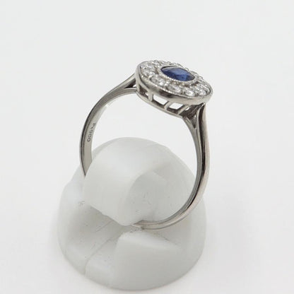 Pt900サファイアリング　S0.50ct　D0.35ct　サイズ13号　重量4.66ｇ(石の重量含む)　レディース (中古)