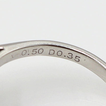Pt900サファイアリング　S0.50ct　D0.35ct　サイズ13号　重量4.66ｇ(石の重量含む)　レディース (中古)