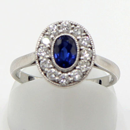 Pt900サファイアリング　S0.50ct　D0.35ct　サイズ13号　重量4.66ｇ(石の重量含む)　レディース (中古)