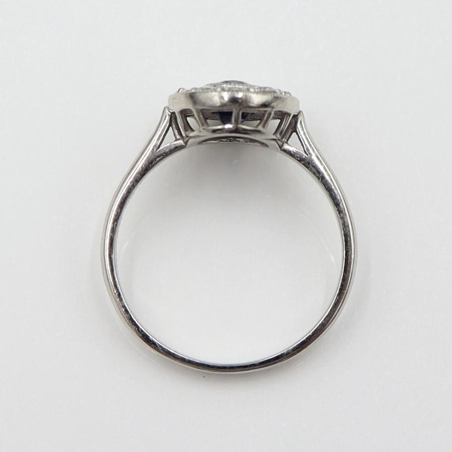 Pt900サファイアリング　S0.50ct　D0.35ct　サイズ13号　重量4.66ｇ(石の重量含む)　レディース (中古)
