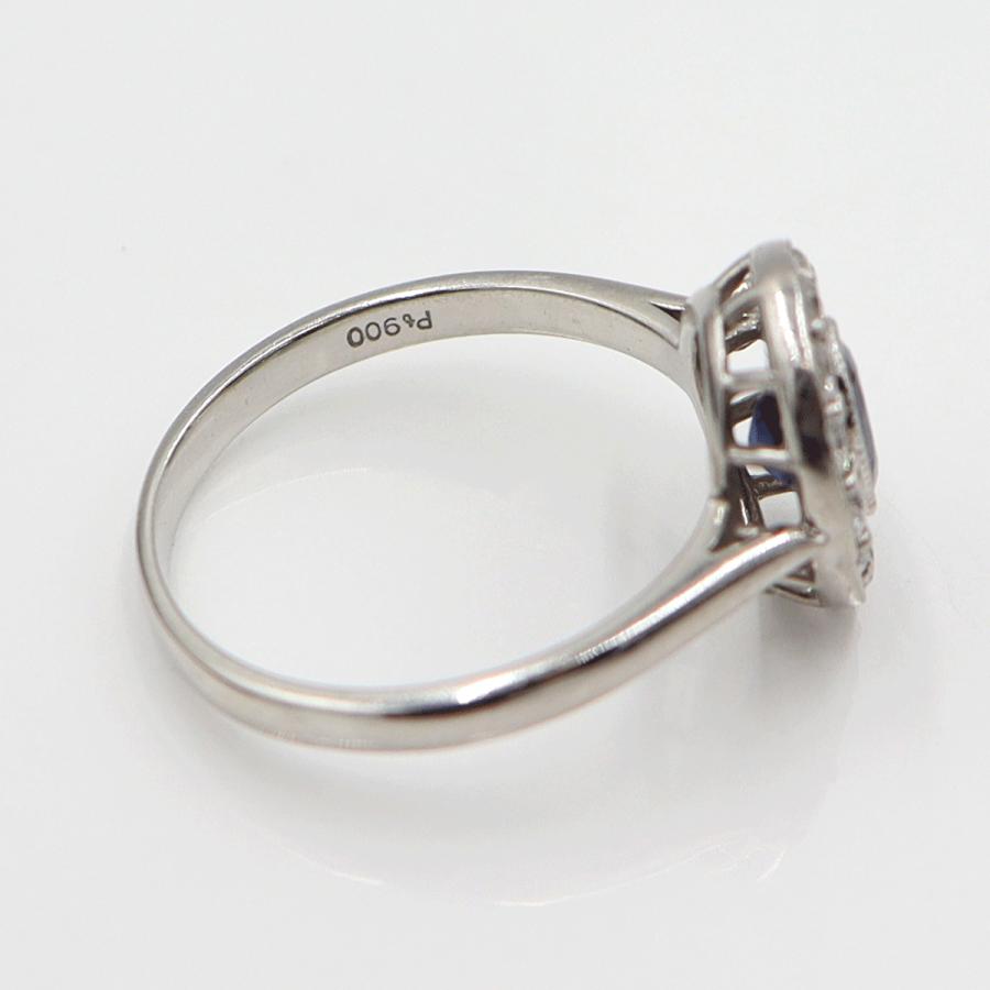 Pt900サファイアリング　S0.50ct　D0.35ct　サイズ13号　重量4.66ｇ(石の重量含む)　レディース (中古)