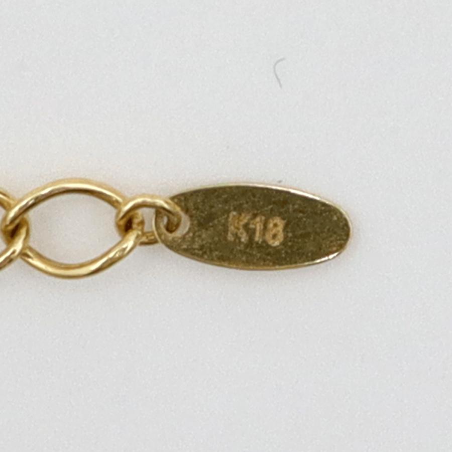 K18パールブレスレット　2連ブレスレット　長さ18cm　重量1.70ｇ（中古）