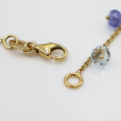 750マルチ石ブレスレット　長さ20cm　重量4.02ｇ（中古