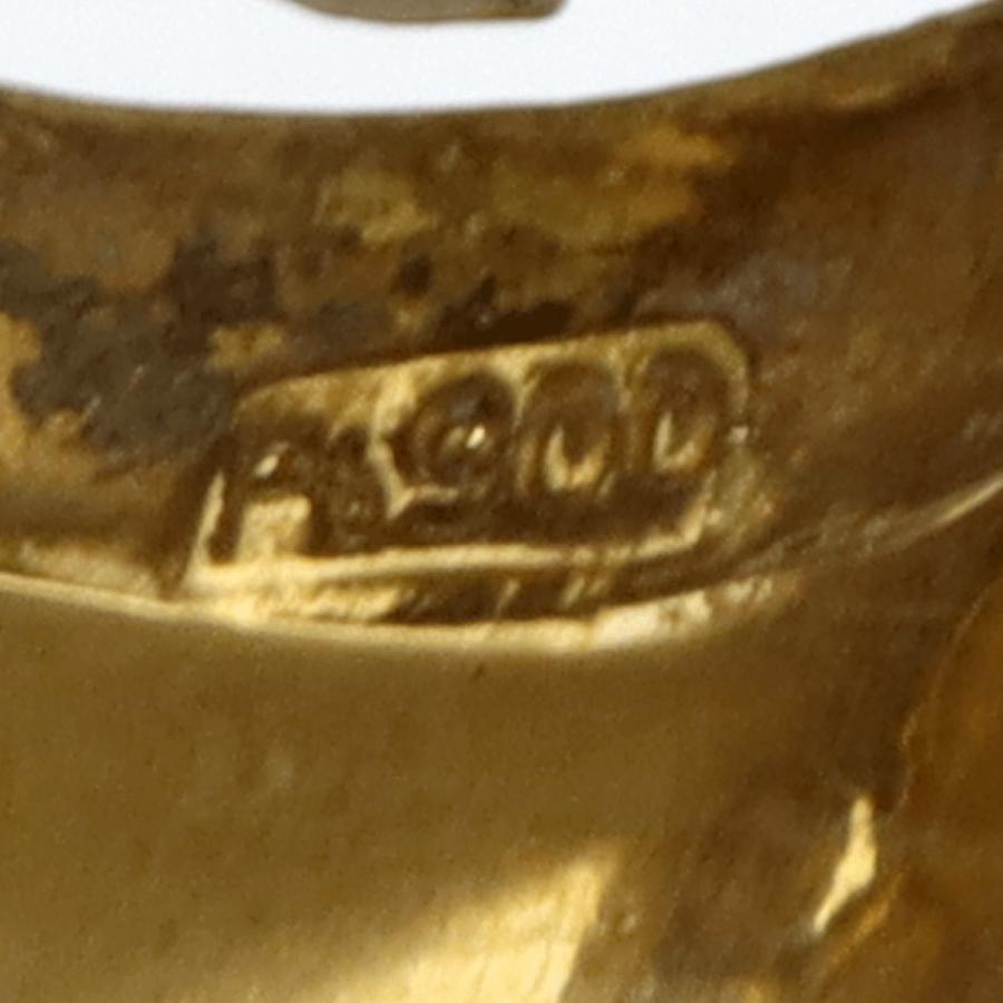 K18/Pt900デザインリング　スリーカラー　「ゾウ」　リングサイズ12号　重量9.39ｇ　 レディース(中古)