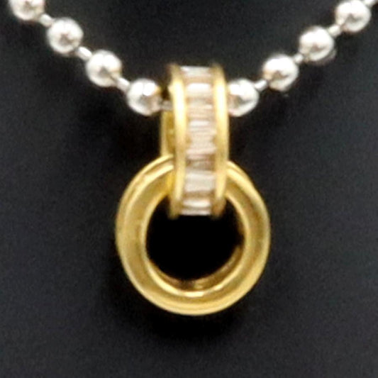 K18YGダイヤモンドペンダントトップ　D0.45ct　重量1.01ｇ(石の重量含む)　レディース（中古）