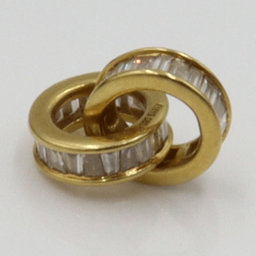 K18YGダイヤモンドペンダントトップ　D0.45ct　重量1.01ｇ(石の重量含む)　レディース（中古）