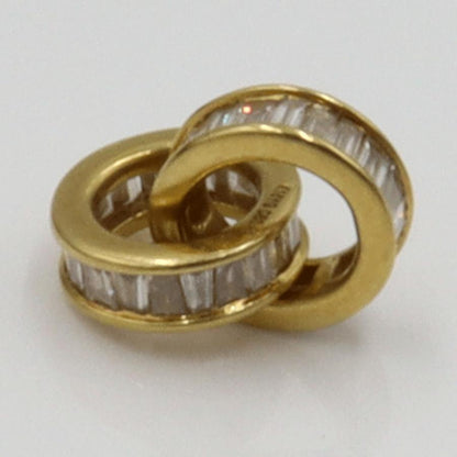 K18YGダイヤモンドペンダントトップ　D0.45ct　重量1.01ｇ(石の重量含む)　レディース（中古）