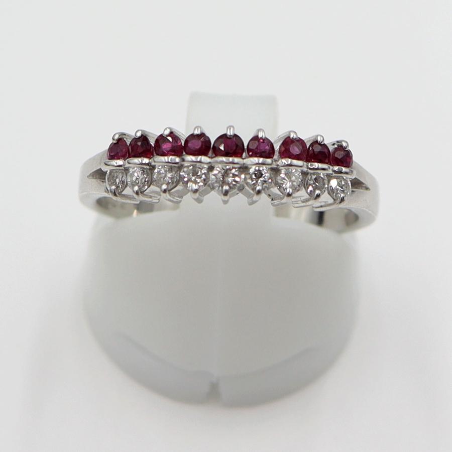 Pt900ルビーリング　R0.32ct D0.23ct　リングサイズ16号　重量4.90ｇ(石の重量含む) レディース (中古)