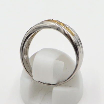 Pt850/K18ダイヤリング　D0.06ct　リングサイズ13号　重量5.70ｇ(石の重量含む)　(中古)