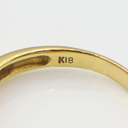 K18ルビーダイヤリング「蝶々」　D0.02ct　サイズ14号　重量2.94ｇ(石の重量含む)　レディース (中古)