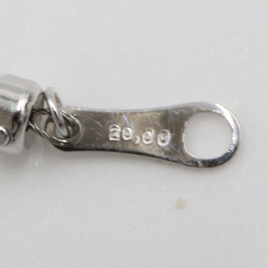 K18WGブラックダイヤモンドネックレス　BD20.00ct　ネックレス長さ：最大約44cm　重量5.30ｇ(石の重量含む)　レディース（中古）