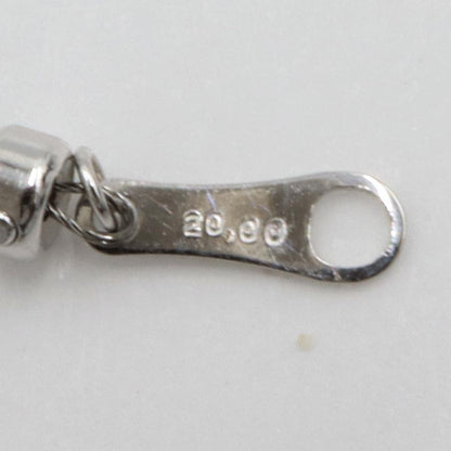 K18WGブラックダイヤモンドネックレス　BD20.00ct　ネックレス長さ：最大約44cm　重量5.30ｇ(石の重量含む)　レディース（中古）