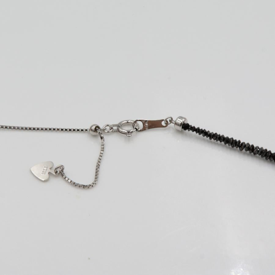 K18WGブラックダイヤモンドネックレス　BD20.00ct　ネックレス長さ：最大約44cm　重量5.30ｇ(石の重量含む)　レディース（中古）