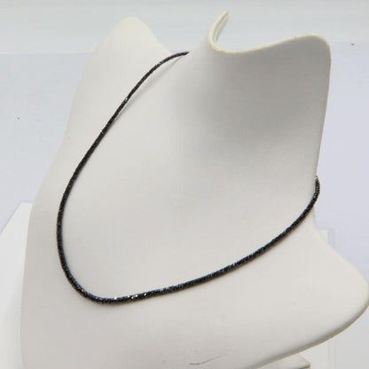 K18WGブラックダイヤモンドネックレス　BD20.00ct　ネックレス長さ：最大約44cm　重量5.30ｇ(石の重量含む)　レディース（中古）