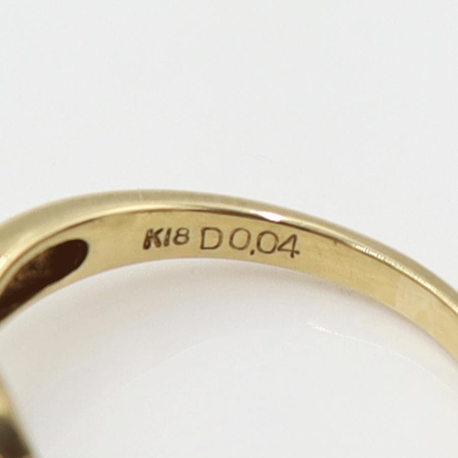 K18ブルートパーズリング　TP1.01ct　D0.04ct　サイズ11号　重量3.34ｇ(石の重量含む)　レディース(中古)