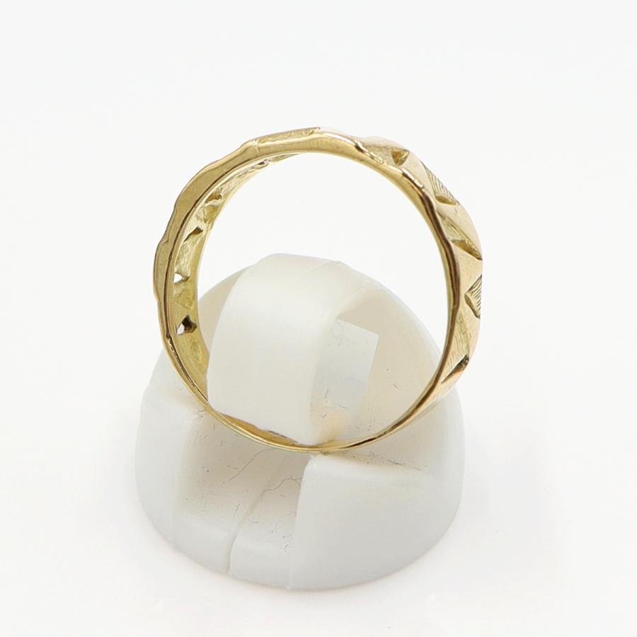 K18デザインリング　リングサイズ13号　重量3.57ｇ　レディース(中古)