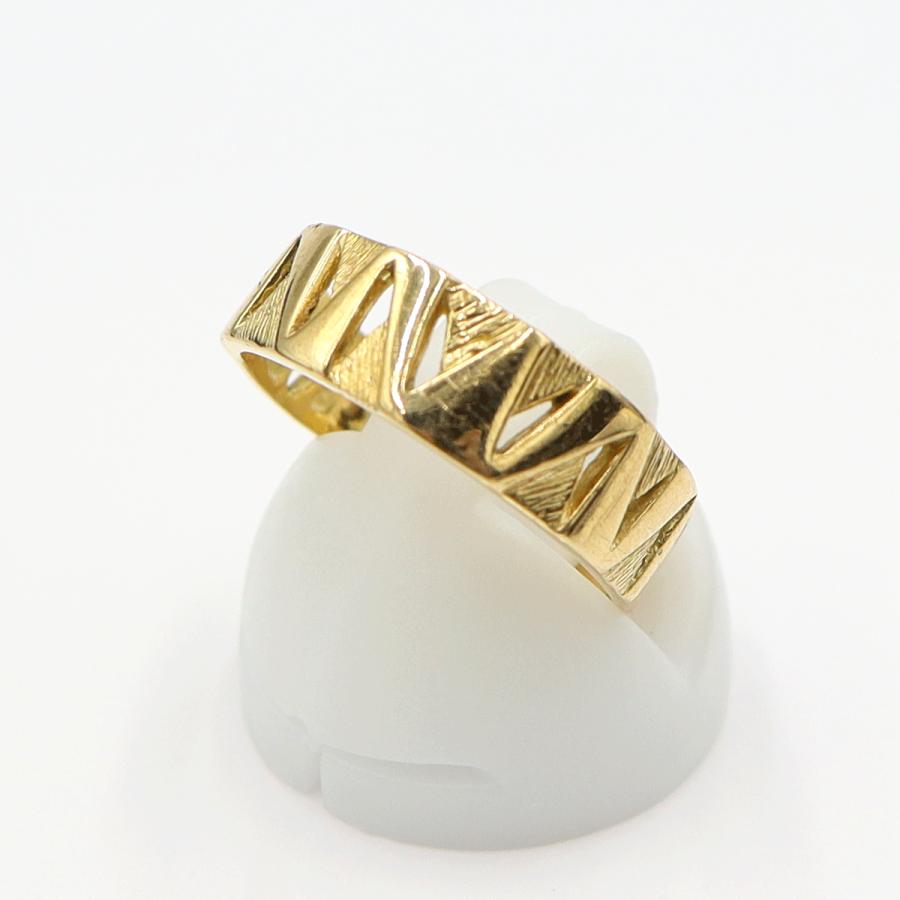 K18デザインリング　リングサイズ13号　重量3.57ｇ　レディース(中古)