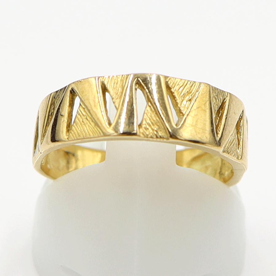 K18デザインリング　リングサイズ13号　重量3.57ｇ　レディース(中古)