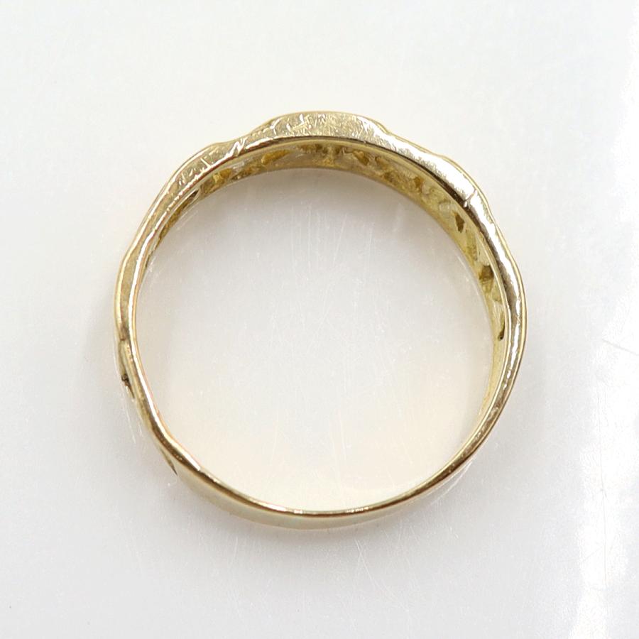 K18デザインリング　リングサイズ13号　重量3.57ｇ　レディース(中古)