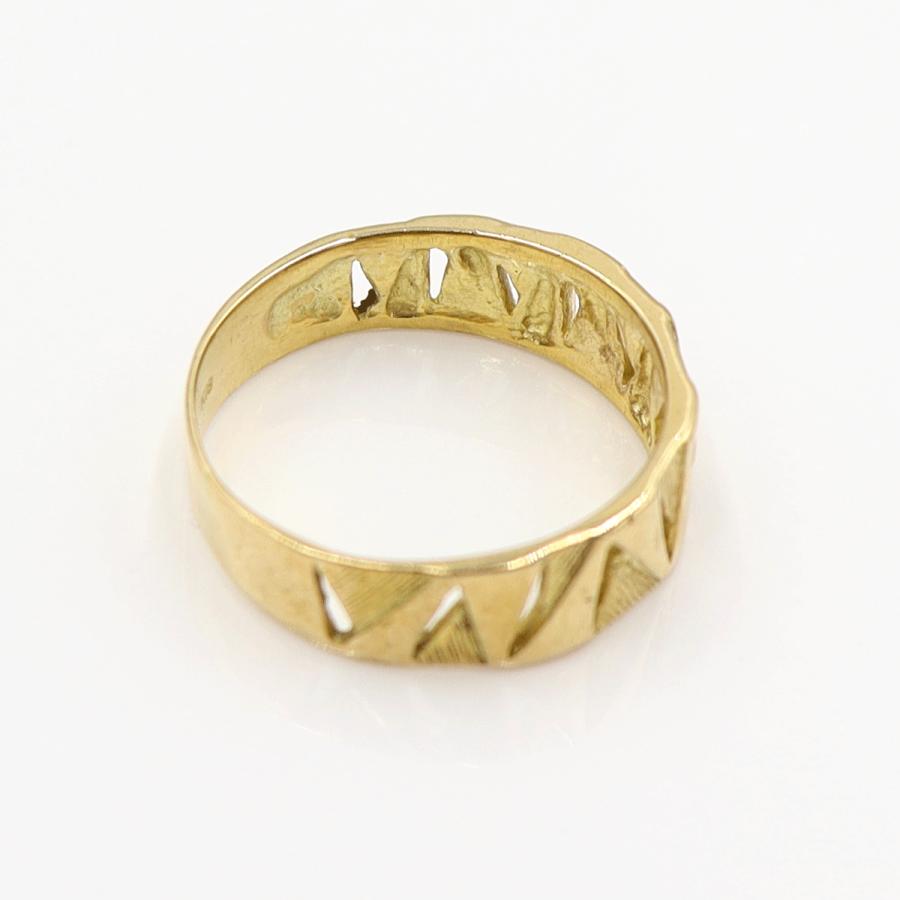 K18デザインリング　リングサイズ13号　重量3.57ｇ　レディース(中古)