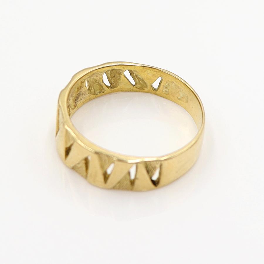 K18デザインリング　リングサイズ13号　重量3.57ｇ　レディース(中古)