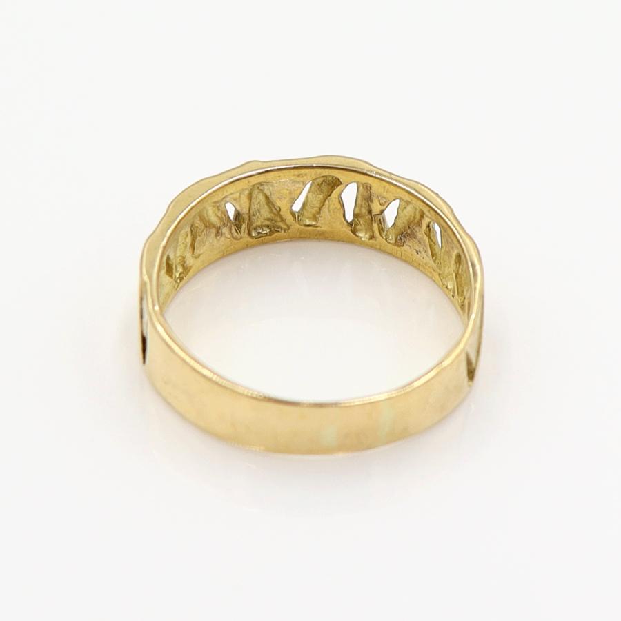 K18デザインリング　リングサイズ13号　重量3.57ｇ　レディース(中古)