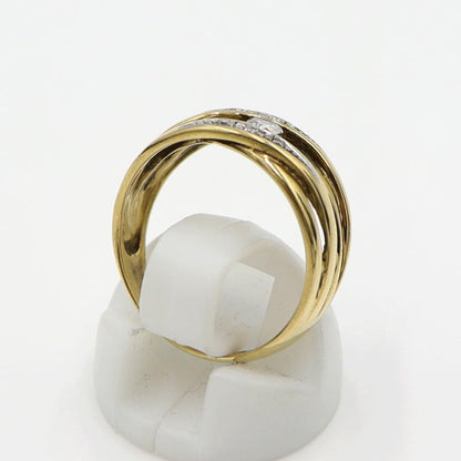 K18/Pt900ダイヤモンドリング　サイズ12号　重量3.46ｇ(石の重量含む)　(中古)