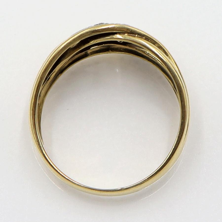 K18/Pt900ダイヤモンドリング　サイズ12号　重量3.46ｇ(石の重量含む)　(中古)