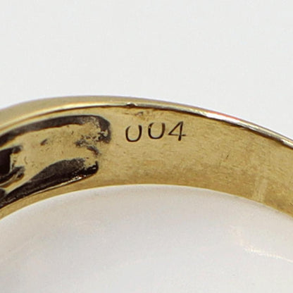 K18/Pt900ダイヤリング　D0.04ct　サイズ12号　重量4.04ｇ(石の重量含む)　レディース (中古)