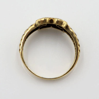 K18/Pt900ダイヤリング　D0.04ct　サイズ12号　重量4.04ｇ(石の重量含む)　レディース (中古)