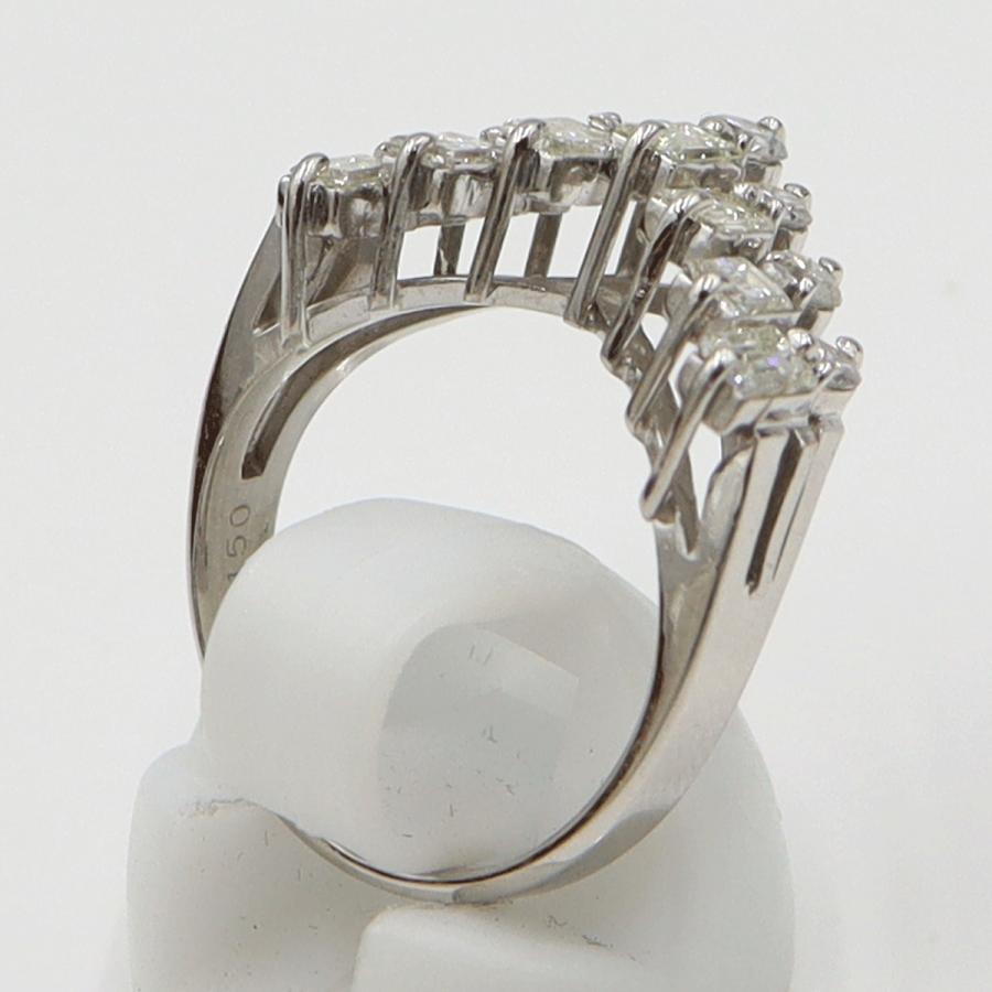 Pt900ダイヤモンドリング　D1.50ct　リングサイズ12号　重量6.81ｇ(石の重量含む)（中古）